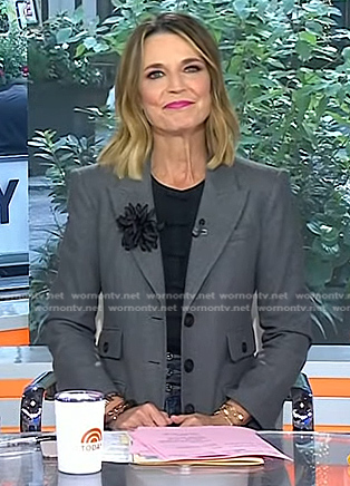 Savannah's grey blazer on Today