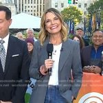 Savannah’s grey blazer and wide-leg jeans on Today