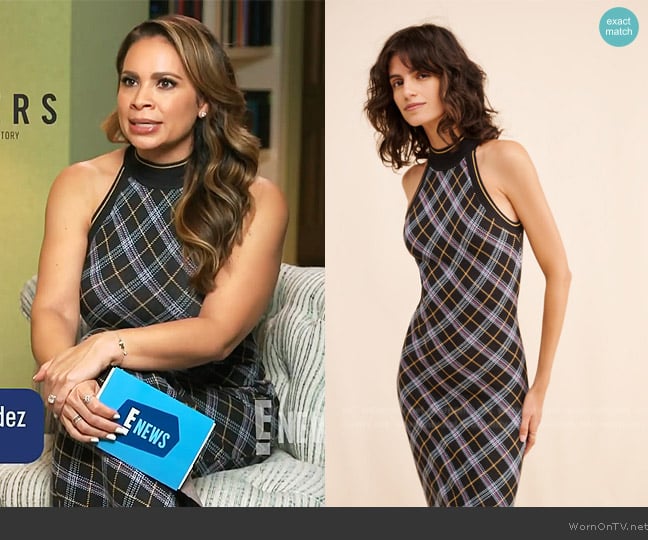 Saylor Naya Sleeveless Midi Dress worn by Carolina Bermudez on E! News