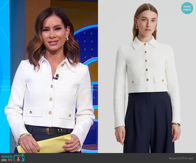 Rebecca’s white jacket on Good Morning America