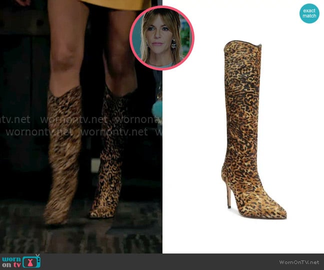 Morgan’s leopard boots on High Potential