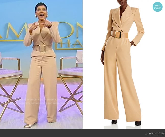 Sergio Hudson Belted Jumpsuit worn by Tamron Hall on Tamron Hall Show