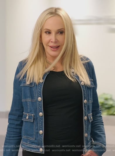 Shannon's denim jacket on The Real Housewives of Orange County