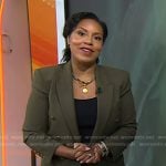 Sheinelle’s green double breasted blazer on Today