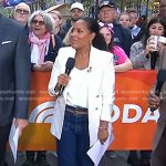 Sheinelle’s white blazer and jeans on Today