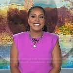 Sheinelle’s pink knit top on Today