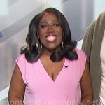 Sheryl’s pink side tie top on The Talk