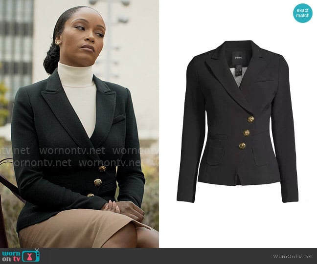 Andrea’s black jacket on The Lincoln Lawyer