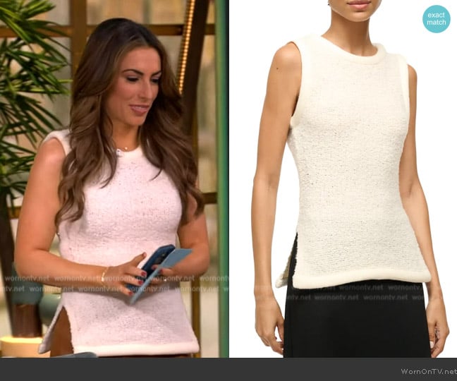 Staud Aerin Sleeveless Knit Top worn by Alyssa Farah Griffin on The View