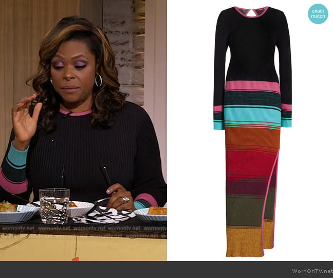 Staud Edna Maxi Dress worn by Jamika Pessoa on The Drew Barrymore Show