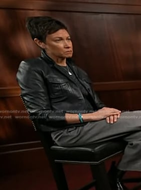 Stephanie's leather jacket on Today