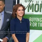 Stephanie Ruhle’s navy collared knit dress on Today