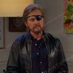 Steve’s black leather racer jacket on Days of our Lives