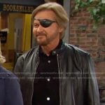 Steve’s black leather racer jacket on Days of our Lives