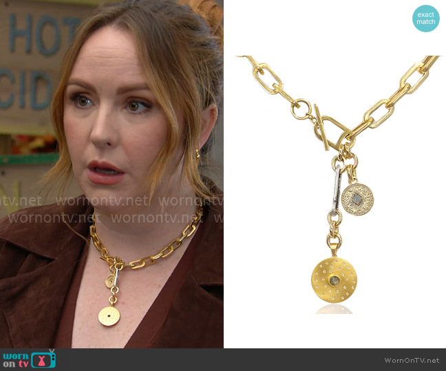 Tat2 Rico Rondo Necklace worn by Mariah Copeland (Camryn Grimes) on The Young and the Restless