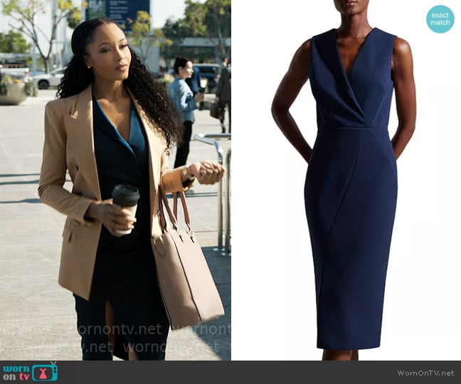 Ted Baker Tilolah Seam Detail Bodycon Dress worn by Andrea Freemann (Yaya DaCosta) on The Lincoln Lawyer