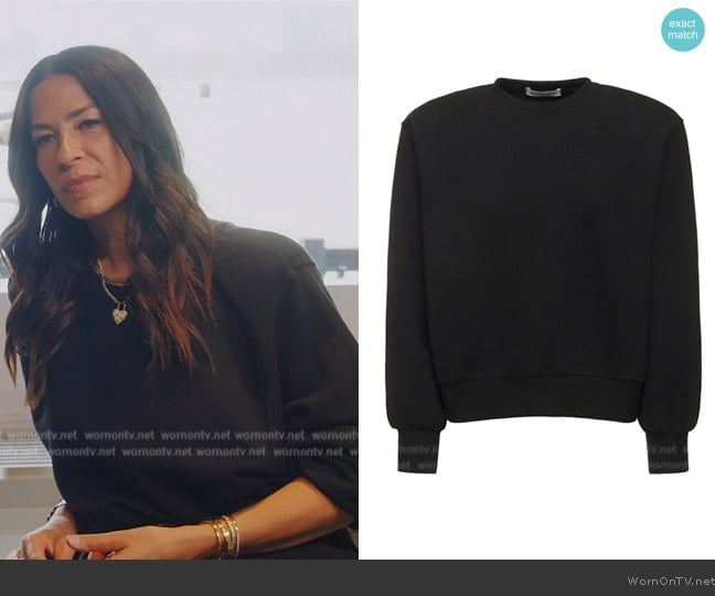 The Frankie Shop  Vanessa cotton jersey sweatshirt worn by Rebecca Minkoff on The Real Housewives of New York City