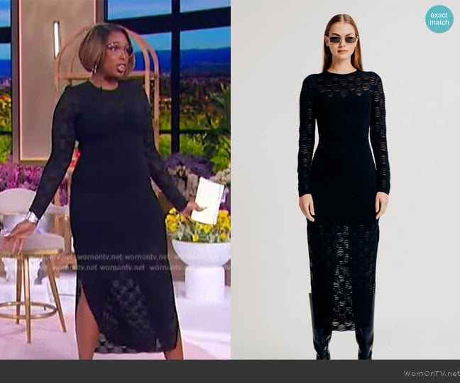 Jennifer’s black lace dress on The Jennifer Hudson Show