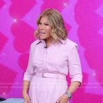 Tory’s pink belted shirtdress on Good Morning America