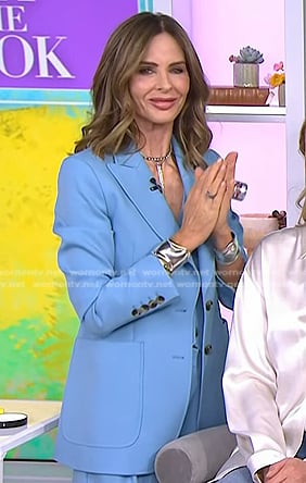 Trinny Woodall's blue blazer and pants on Today