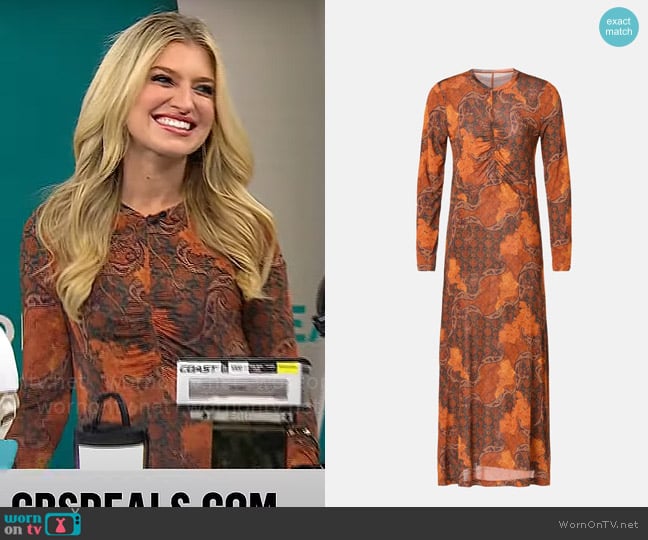 Ulla Johnson Naia Dress worn by Ashley Bellman on CBS Mornings