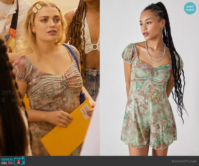 Urban Outfitters Erika Romper worn by Imogen Heaney (Rhea Norwood) on Heartstopper