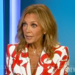 Vanessa Williams’s white and red printed blazer on E! News