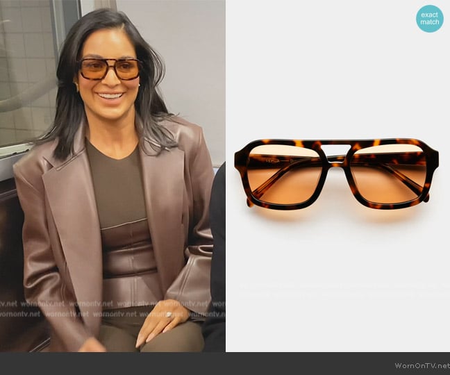 Vehla Dixie Sunglasses worn by Jessel Taank on The Real Housewives of New York City