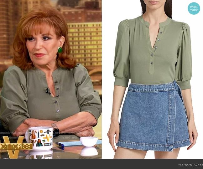 Veronica Beard Coralee Top worn by Joy Behar on The View