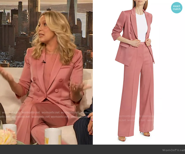 Veronica Beard Tomi Satin Dickey Jacket worn by Jessica St. Clair on The Drew Barrymore Show