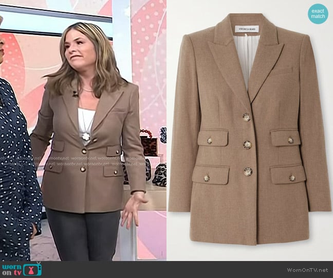 Veronica Beard Nalani Dickey Jacket worn by Jenna Bush Hager on Today