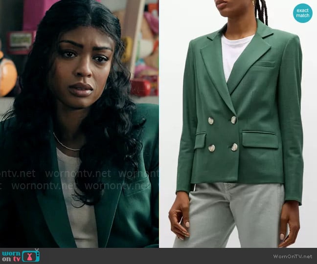 Veronica Beard Kona Dickey Jacket worn by Daphne (Javicia Leslie) on High Potential