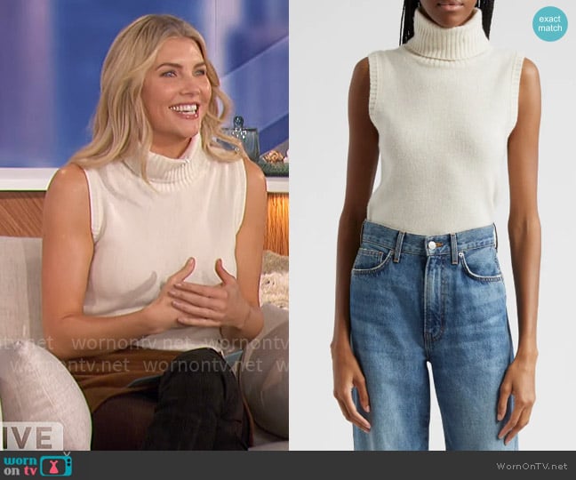 Veronica Beard Mazzy Turtleneck worn by Amanda Kloots on The Talk