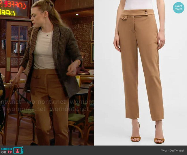 Veronica Beard Renzo Pants worn by Claire Grace (Hayley Erin) on The Young and the Restless