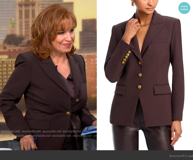 Veronica Beard Orlane Scuba Dickey Jacket worn by Joy Behar on The View