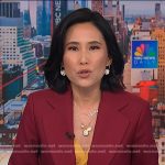 Vicky’s red blazer and pant suit on NBC News Daily