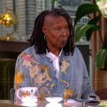 Whoopi's embroidered denim shirt on The View
