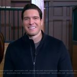 Will Reeve’s navy zip jacket on Good Morning America