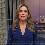 Rhiannon’s blue windowpane dress on Good Morning America