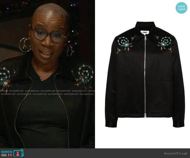 YMC Bowie Floral-embroidered Jacket worn by Henrietta Wilson (Aisha Hinds) on 9-1-1