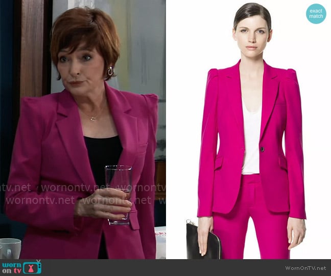 Zara  Blazer with Puffed Shoulders worn by Diane Miller (Carolyn Hennesy) on General Hospital