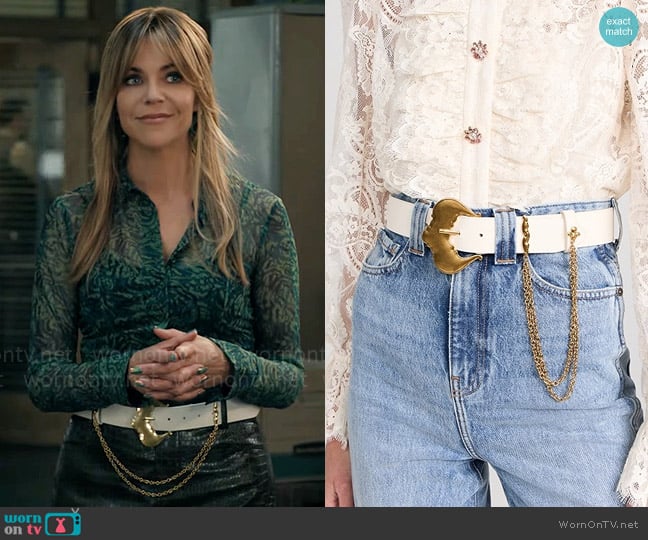 Zimmermann Western Waist Belt worn by Morgan Gillory (Kaitlin Olson) on High Potential