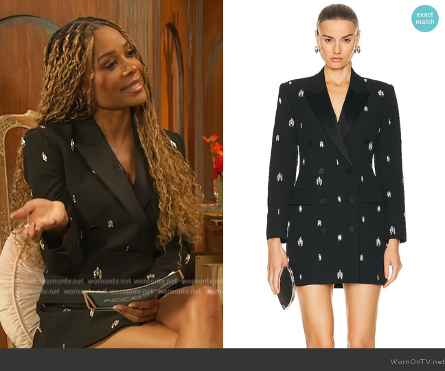 A.L.C. Declan Dress worn by Zuri Hall on Access Hollywood