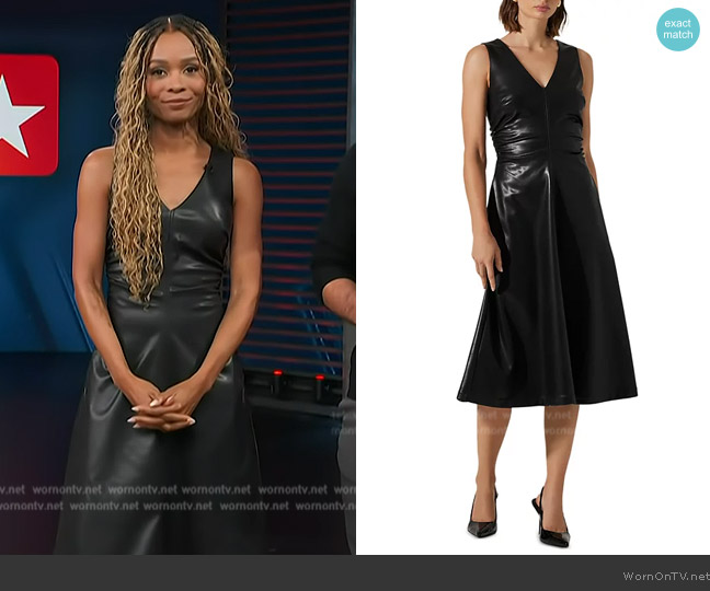 ASTR the Label Omaira Dress worn by Zuri Hall on Access Hollywood