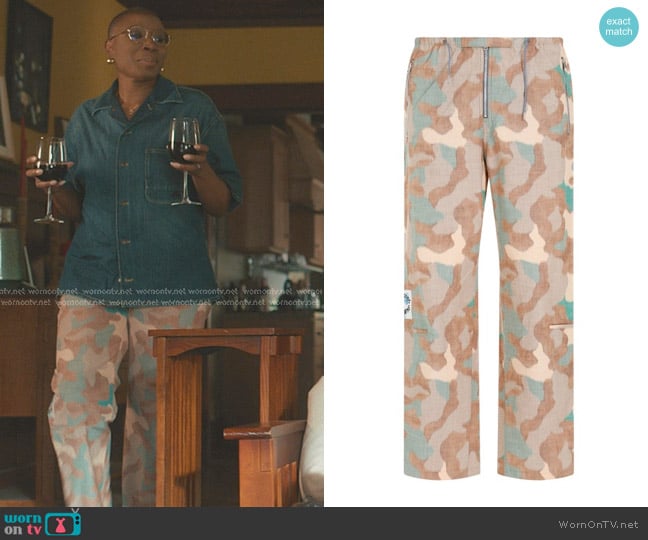 Acne Studios Camouflage Straight Pants worn by Henrietta Wilson (Aisha Hinds) on 9-1-1