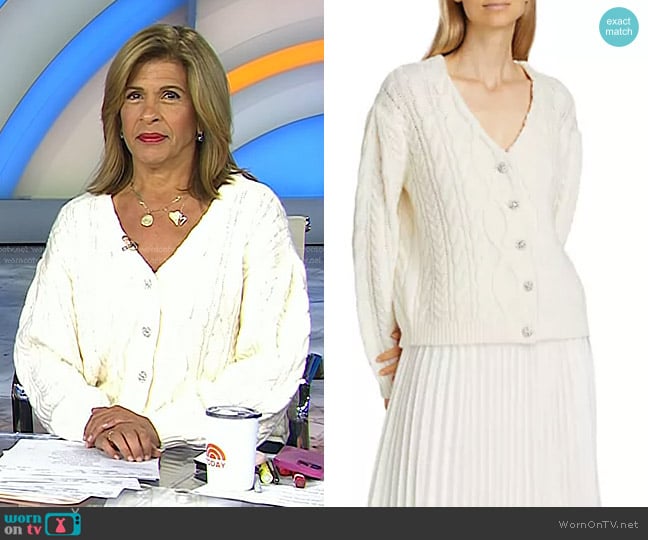 Cinq a Sept Amandine Cardigan Dress worn by Hoda Kotb on Today