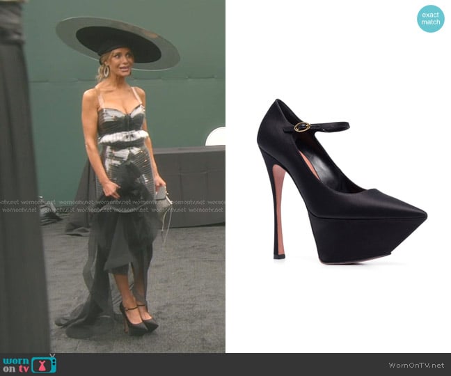 Dorit’s black platform heel pumps on The Real Housewives of Beverly Hills