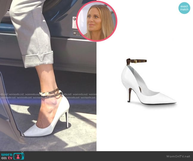 Louis Vuitton Attitude Pump in White worn by Dorit Kemsley on The Real Housewives of Beverly Hills