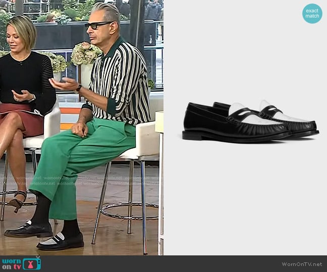 Celine Vivienne Loafer in Polished Bull worn by Jeff Goldblum on Today