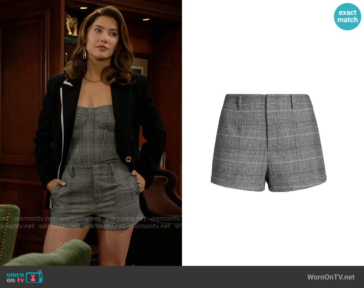 Cami NYC Mattie Short worn by Steffy Forrester (Jacqueline MacInnes Wood) on The Bold and the Beautiful